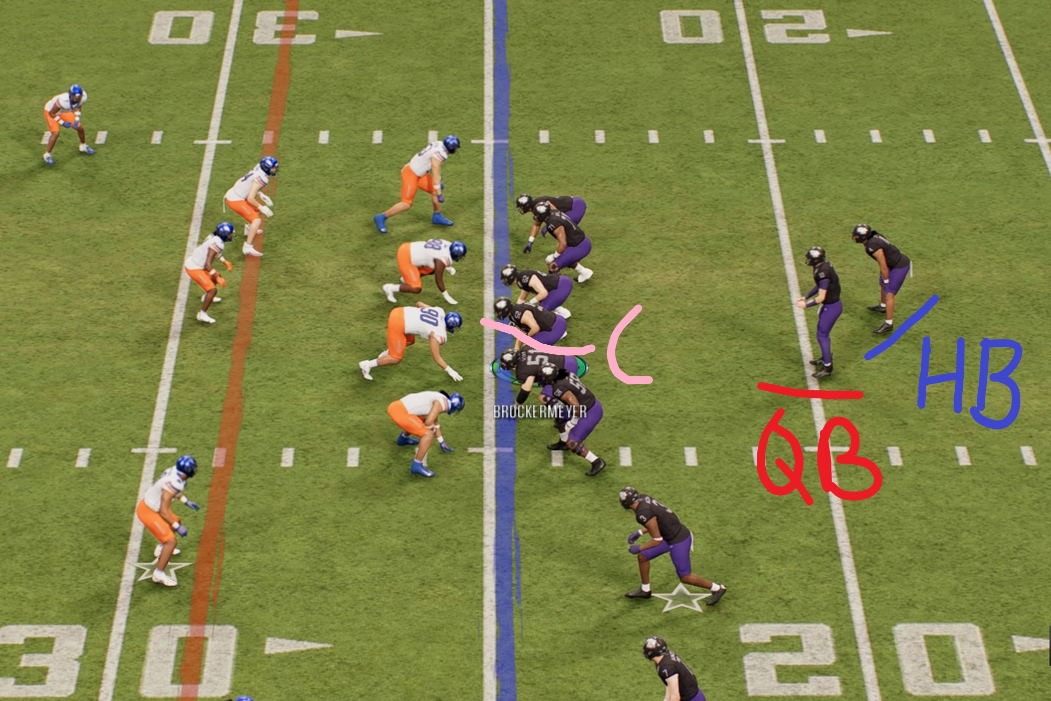 Annotation of the shotgun formation